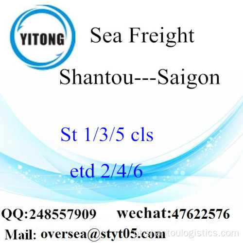 Consolidação LCL do Shantou Port para Saigon